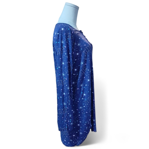 Juicy Couture Starry Night Blue Chemise- Womens Size Medium- nightgown - Picture 4 of 8